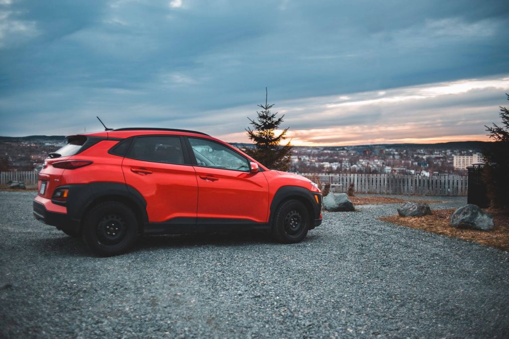 remap wigan 5 orange crossover suv parked outdoors